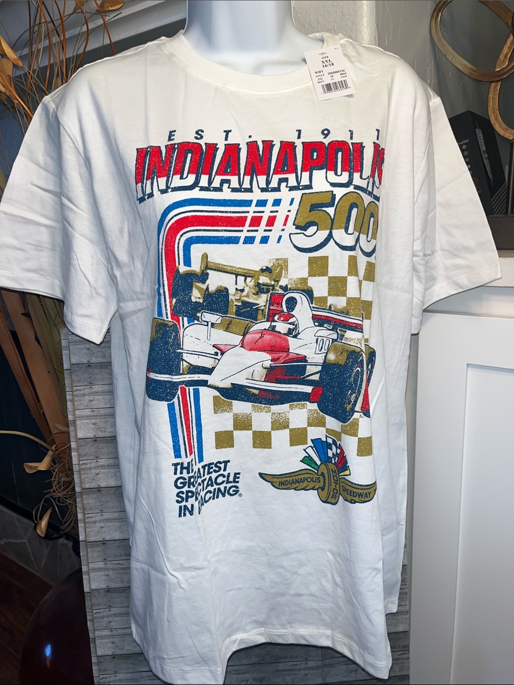 Indianapolis 500 Graphic Tee - White Kids Short Sleeve